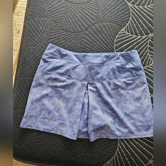 adidas Light Blue Tie-Dye Tennis Skirt - Picture 8 of 8